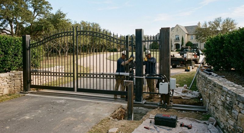 Driveway Gate Installation in Cary, NC